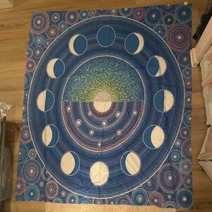 Society6 Blue and White Celestial Tapestry